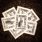 Caffeine and Violence Sticker. - Tactical Coffee