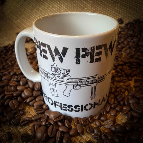 Pew Pew Professional SA80 Coffee Mug. - Tactical Coffee