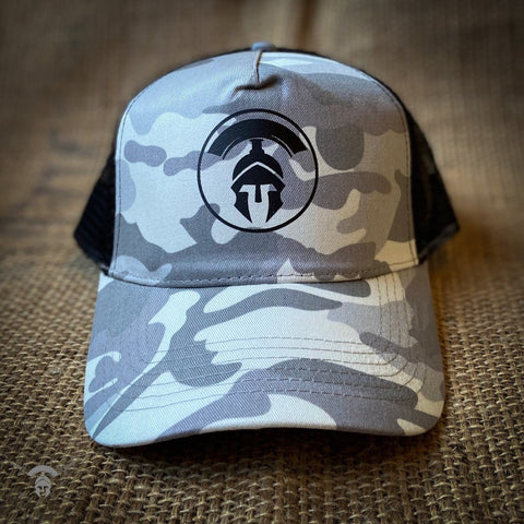 Truckers Cap - Arctic Camo - Tactical Coffee