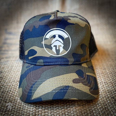 Truckers Cap - Jungle Camo - Tactical Coffee