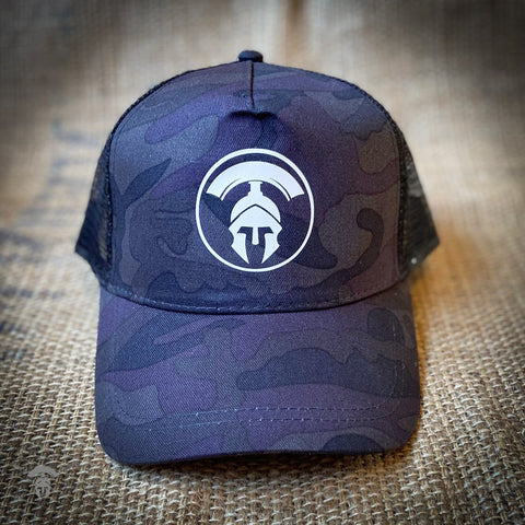 Truckers Cap - Midnight Camo - Tactical Coffee