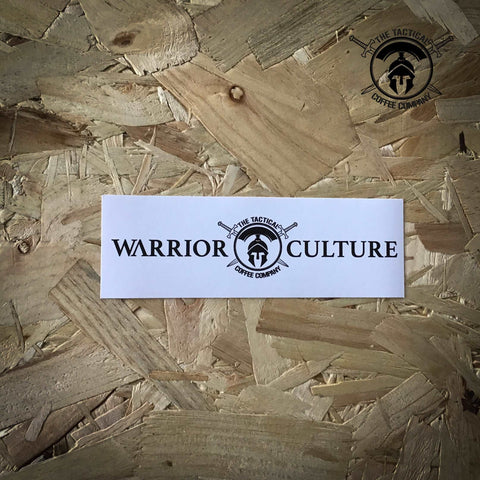 Warrior Culture Sticker. - Tactical Coffee